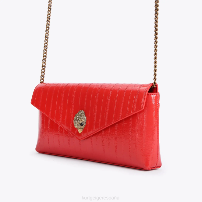 Kurt Geiger mujer Sobre de Shoreditch de Londres 2LPR132 | bolsas combinación roja